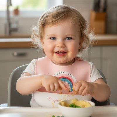 Bavoir silicone | Ultra - pratique sans BPA - Bébéconvoité