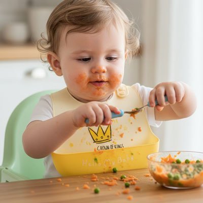 Bavoir silicone | Ultra - pratique sans BPA - Bébéconvoité