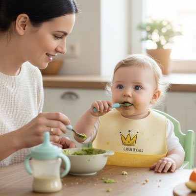 Bavoir silicone | Ultra - pratique sans BPA - Bébéconvoité