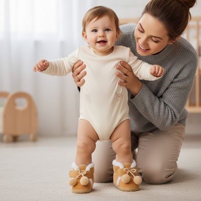 Chausson bébé anti - dérapant | Confort Premium - Bébéconvoité