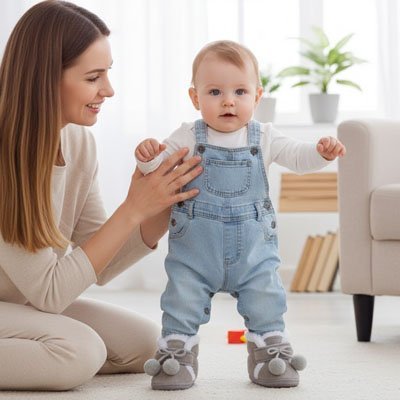 Chausson bébé anti - dérapant | Confort Premium - Bébéconvoité