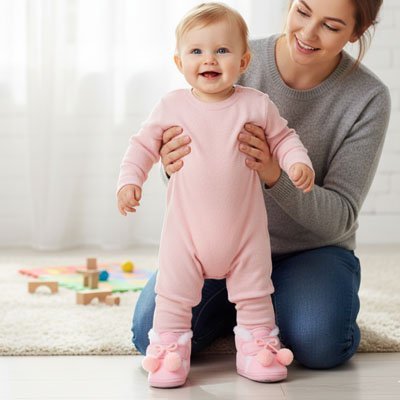 Chausson bébé anti - dérapant | Confort Premium - Bébéconvoité