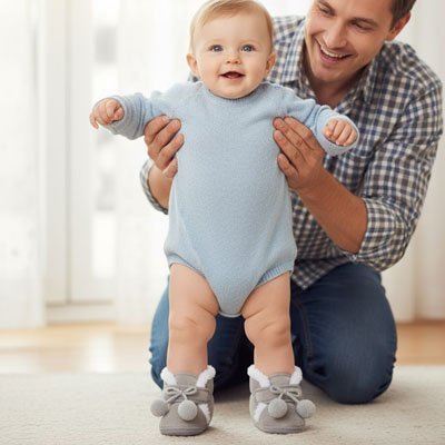 Chausson bébé anti - dérapant | Confort Premium - Bébéconvoité
