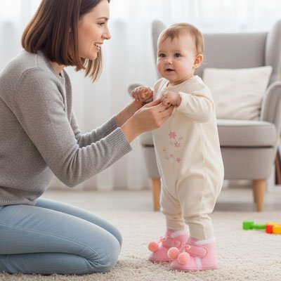 Chausson bébé anti - dérapant | Confort Premium - Bébéconvoité