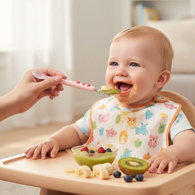 Cuillère bébé | Silicone Souple - Bébéconvoité