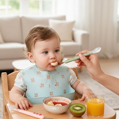 Cuillère bébé | Silicone Souple - Bébéconvoité