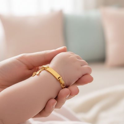 Gourmette bébé | Personnalisable en argent - Bébéconvoité