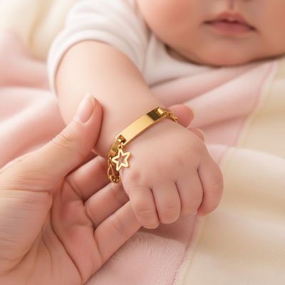 Gourmette bébé | Personnalisable en argent - Bébéconvoité