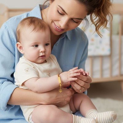 Gourmette bébé | Personnalisable en argent - Bébéconvoité