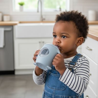 Verre bebe | Antidérapant sans BPA - Bébéconvoité